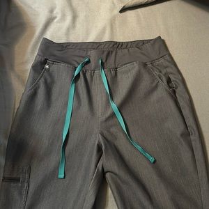 Figs Grey Technical Collection Jogger Scrub Pants